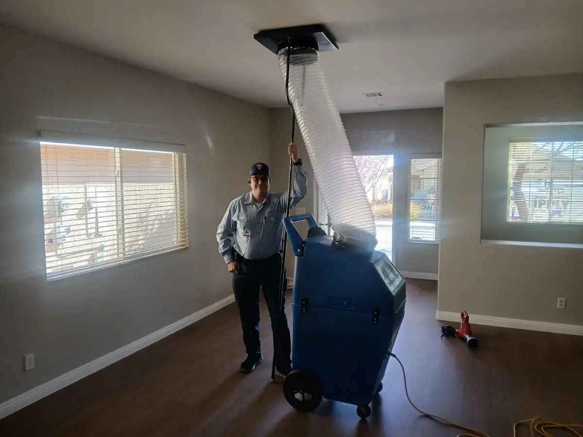 Professional Dryer Vent Cleaning work inside a Merrifield home